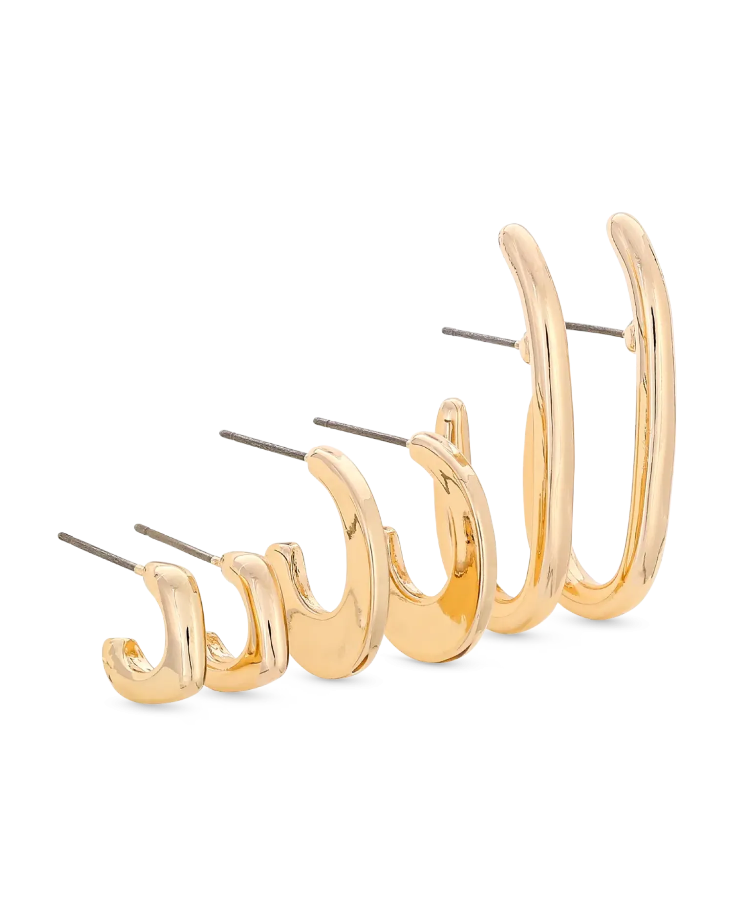 Bijou Brigitte Ensemble de créoles - Elegant Gold Online