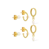 Bijou Brigitte Ensemble de créoles - Freshwater Pearls Best