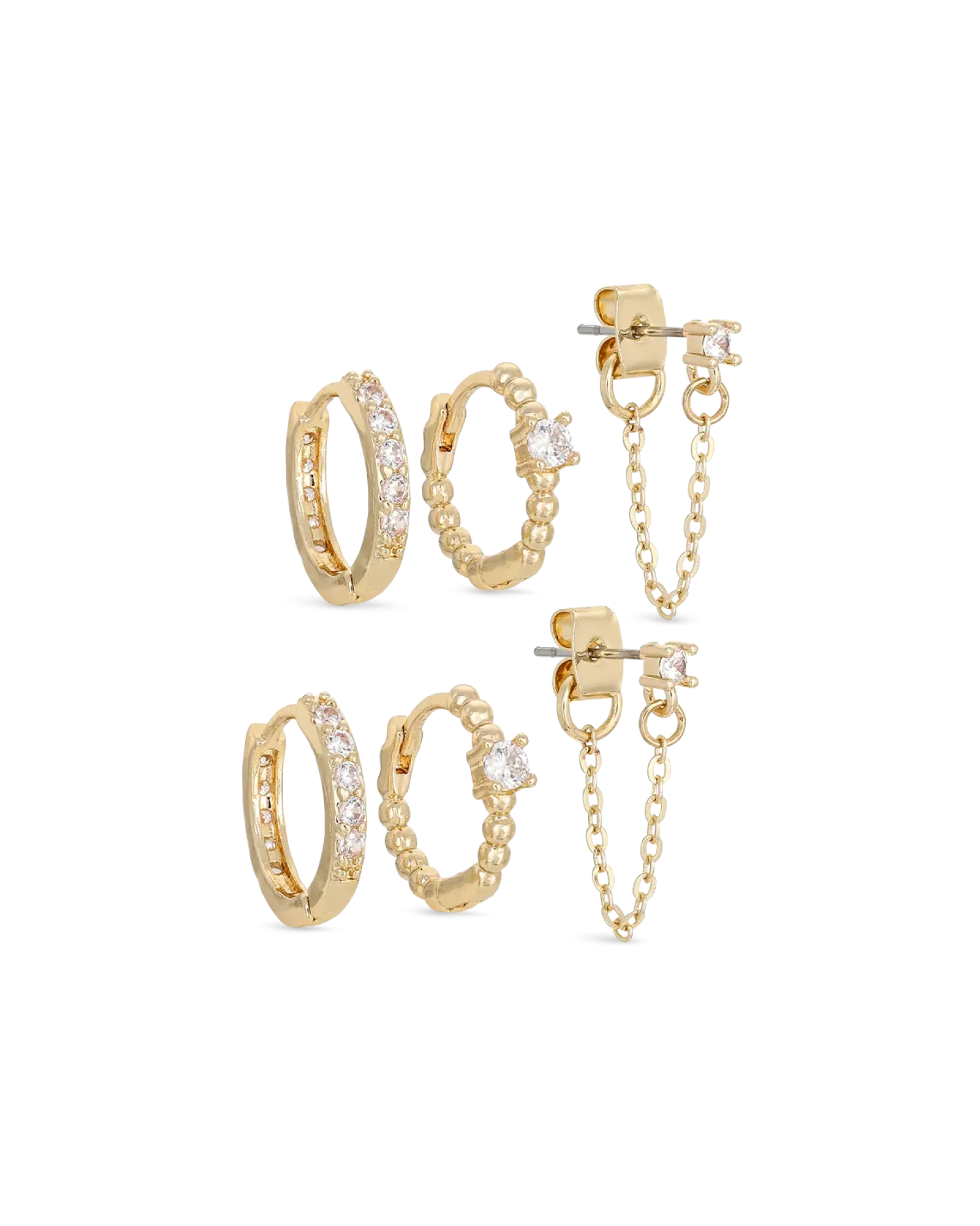 Bijou Brigitte Ensemble de créoles - Glamorous Gold Best