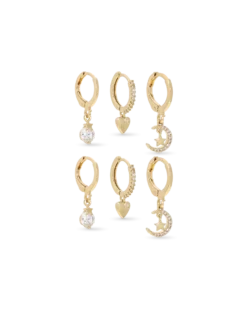 Bijou Brigitte Ensemble de créoles - Golden Allstars Clearance