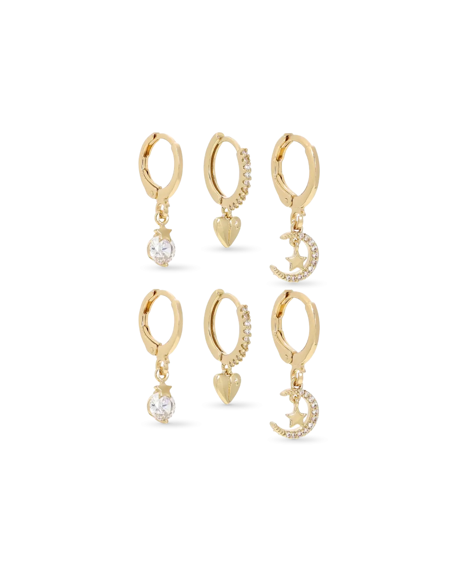 Bijou Brigitte Ensemble de créoles - Golden Allstars Clearance
