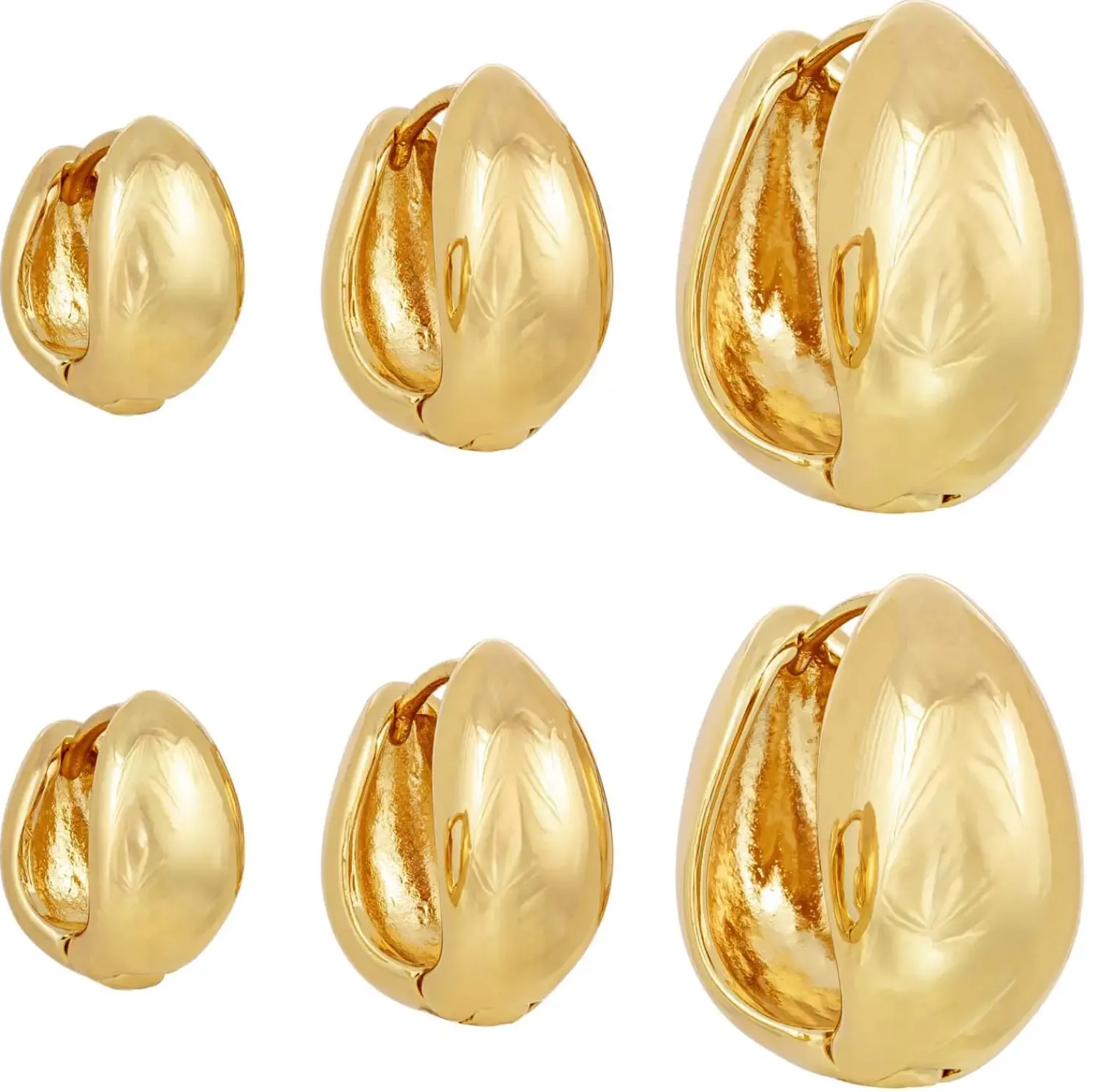 Bijou Brigitte Ensemble de créoles - Golden Glow Discount