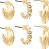 Bijou Brigitte Ensemble de créoles - Golden Variety Best