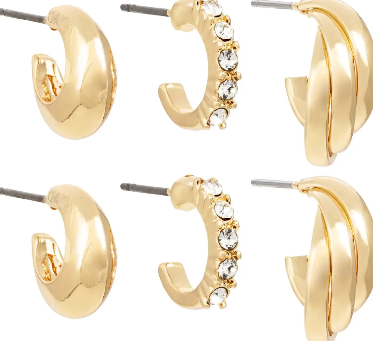 Bijou Brigitte Ensemble de créoles - Golden Variety Best