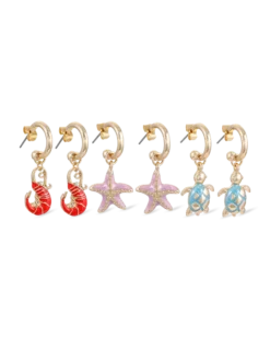 Bijou Brigitte Ensemble de créoles - Ocean Trio Sale