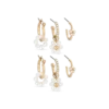 Bijou Brigitte Ensemble de créoles - Pearly Flowers New