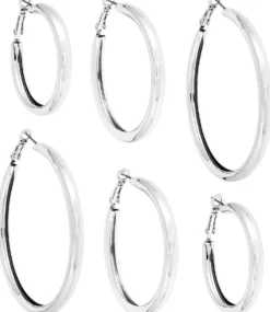 Bijou Brigitte Ensemble de créoles - Silver Essentials
