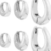 Bijou Brigitte Ensemble de créoles - Silver Shine Outlet