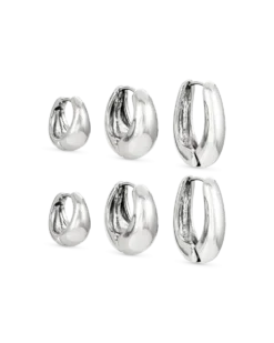 Bijou Brigitte Ensemble de créoles - Silver Wonder Sale