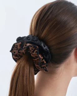 Bijou Brigitte Ensemble d'elastiques á cheveux - Black Leo Discount