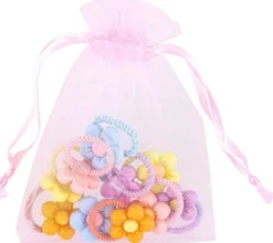 Bijou Brigitte Ensemble d'elastiques á cheveux pour enfant - Happy Flowers New