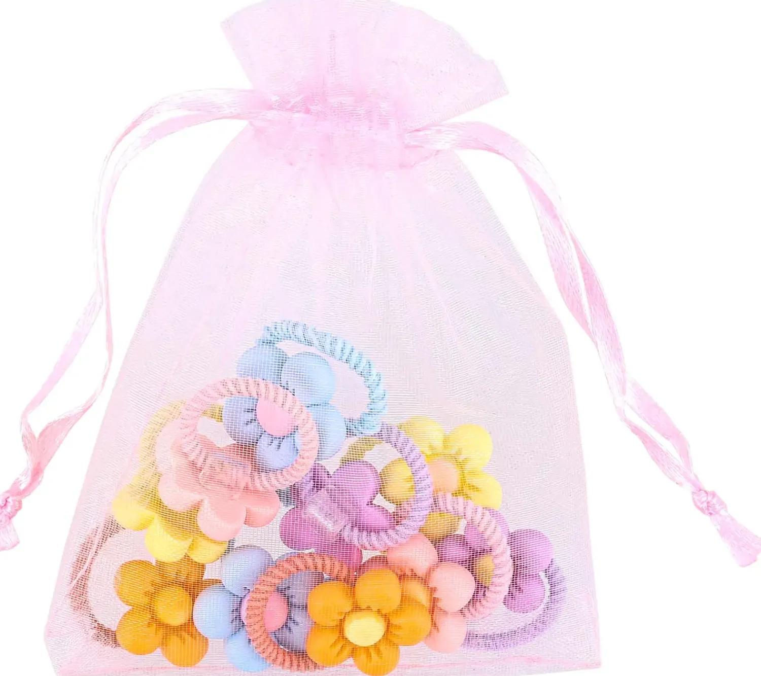 Bijou Brigitte Ensemble d'elastiques á cheveux pour enfant - Happy Flowers New
