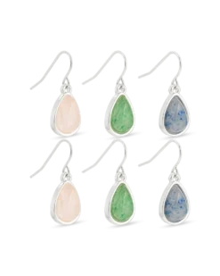 Bijou Brigitte Ensemble de pendants d'oreilles - Pastel Gems Outlet
