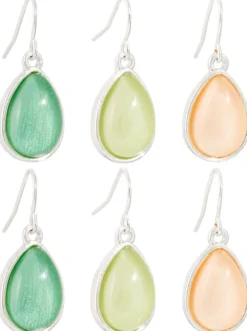Bijou Brigitte Ensemble de pendants d'oreilles - Colorful Gem Hot