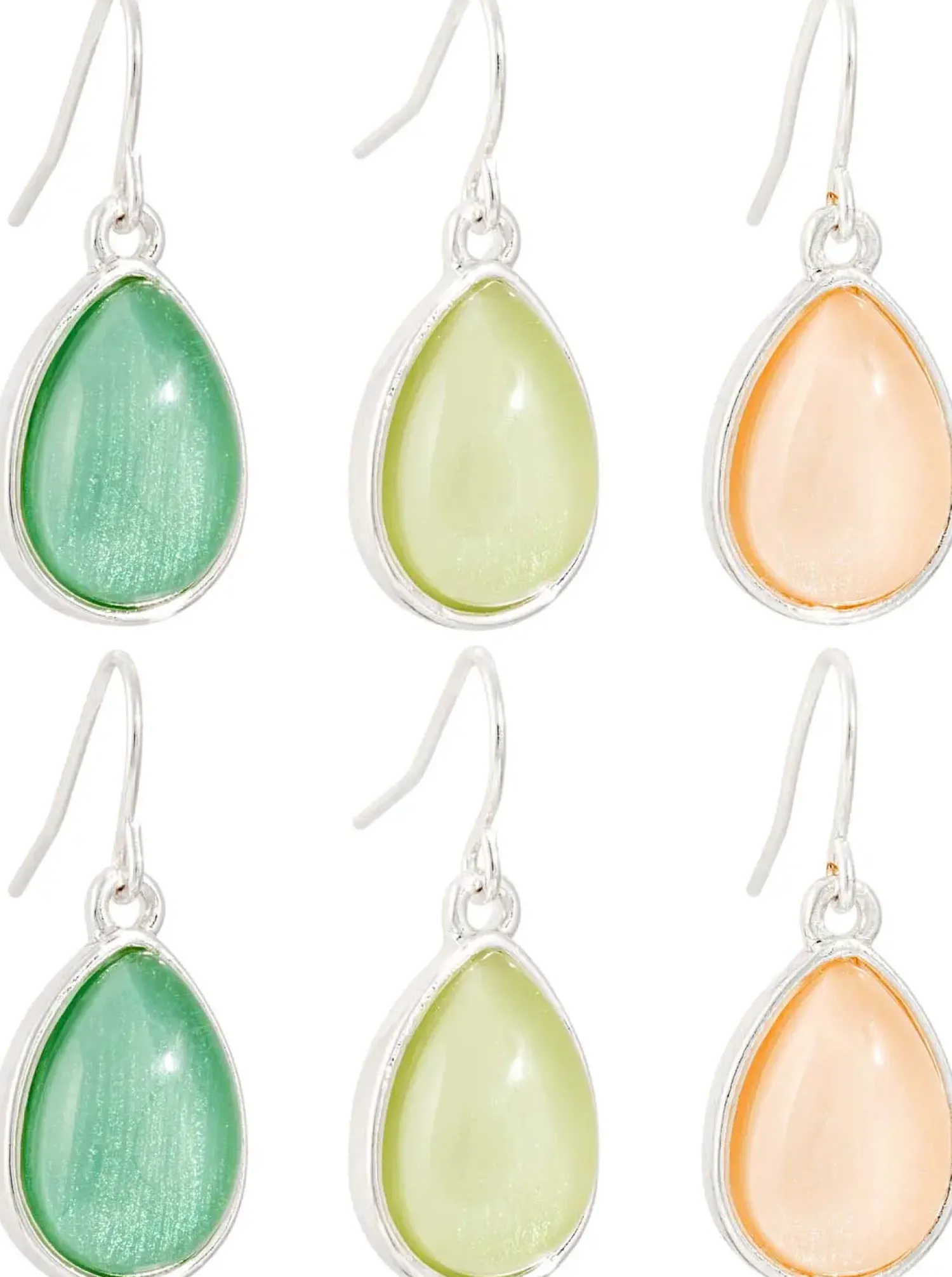 Bijou Brigitte Ensemble de pendants d'oreilles - Colorful Gem Hot