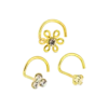 Bijou Brigitte Ensemble de piercings - Golden Trio Sale