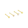 Bijou Brigitte Ensemble de piercings - Golden Rounds New