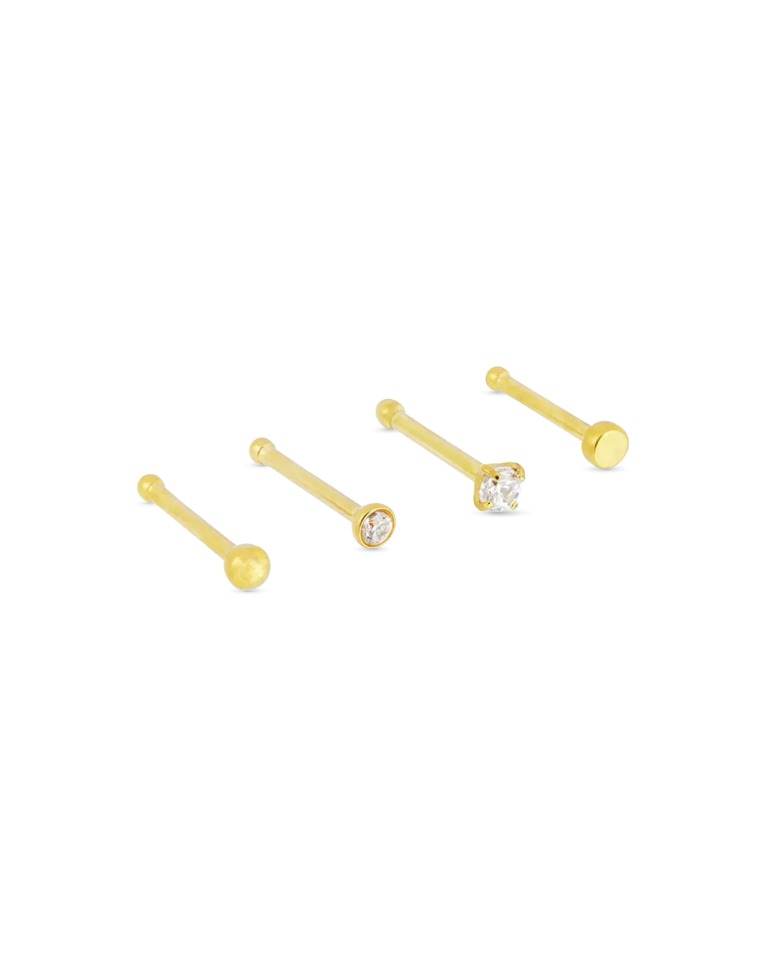 Bijou Brigitte Ensemble de piercings - Golden Rounds New