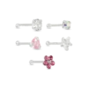 Bijou Brigitte Ensemble de piercings - Pink Sparkle