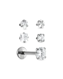 Bijou Brigitte Ensemble de piercings - Silver Glam