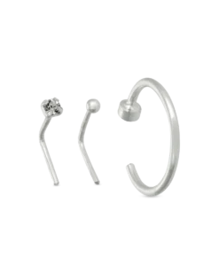Bijou Brigitte Ensemble de piercings - Simple Silver Best