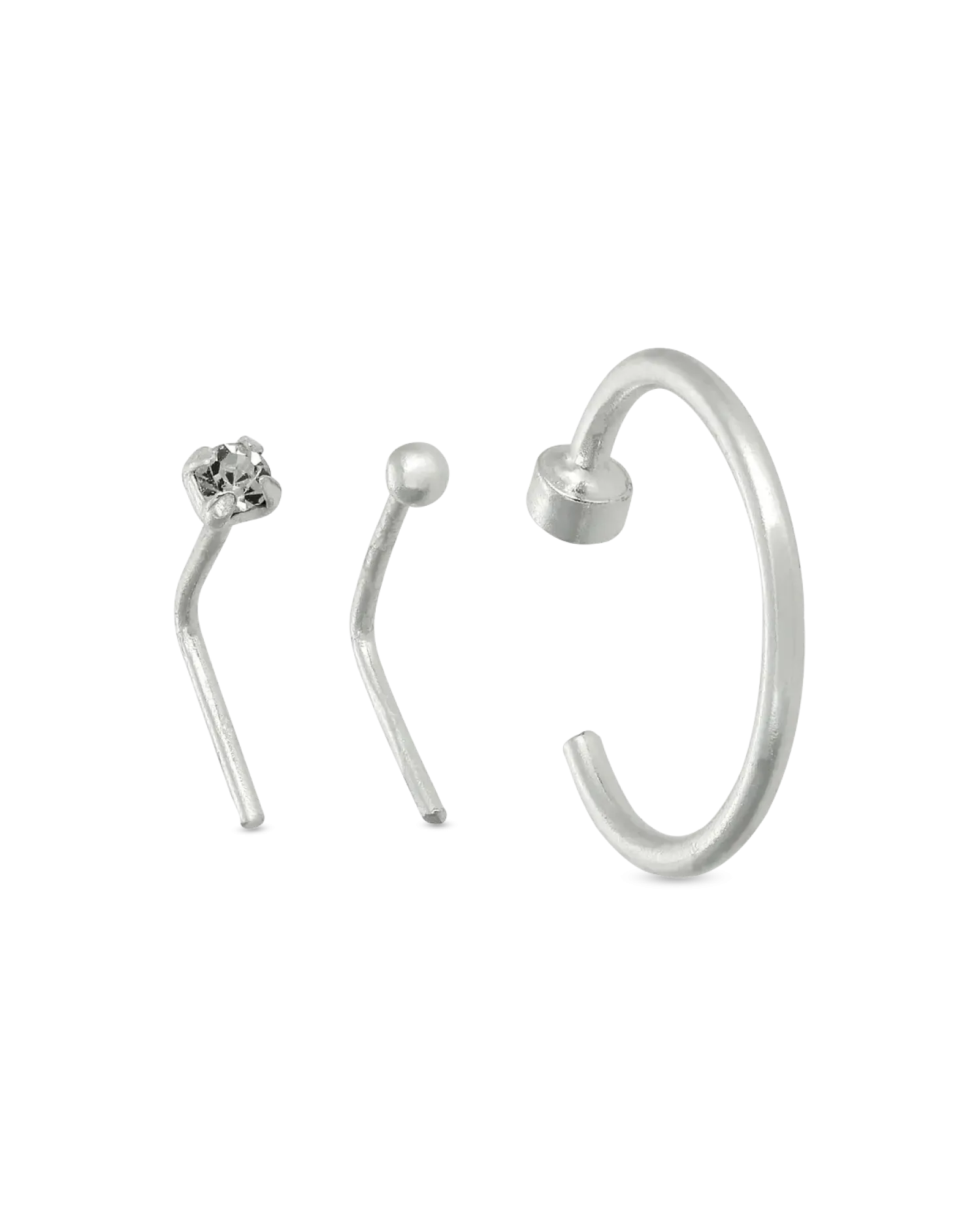 Bijou Brigitte Ensemble de piercings - Simple Silver Best