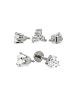 Bijou Brigitte Ensemble de piercings - Various Zirconias