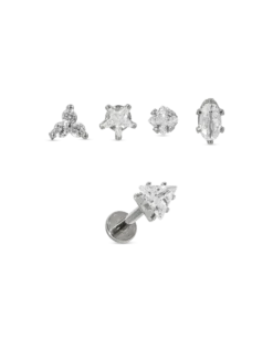 Bijou Brigitte Ensemble de piercings - Various Zirconias