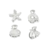 Bijou Brigitte Ensemble de pinces á cheveux - Silver Shells Sale