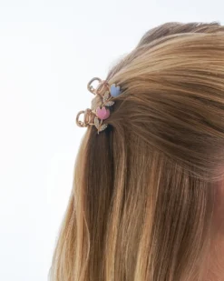 Bijou Brigitte Ensemble de pinces á cheveux - Sparkly Flower Hot