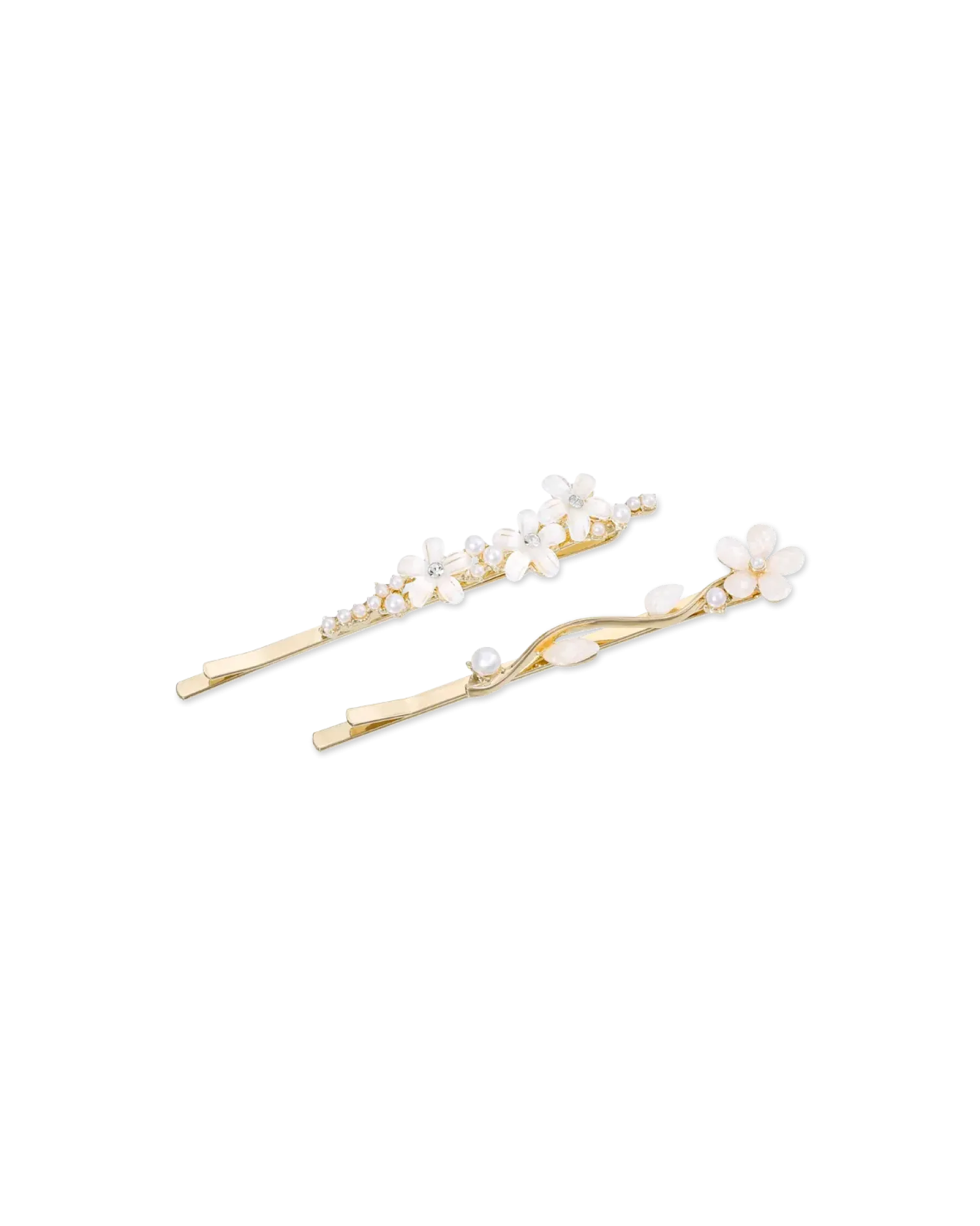 Bijou Brigitte Ensemble d'épingles à cheveux - White Flowers Discount