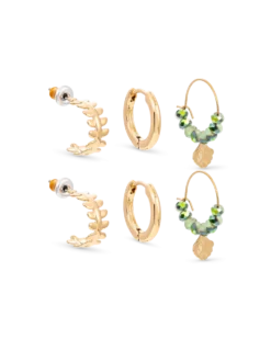 Bijou Brigitte Ensemble pour les oreilles - Green Shells Best