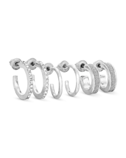 Bijou Brigitte Ensemble pour les oreilles- Silver Glimmer Discount