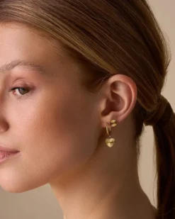 Bijou Brigitte Ensemble pour les oreilles - Steel Heart Clearance