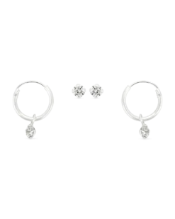 Bijou Brigitte Ensemble pour oreilles - Hanging Zirconia Hot