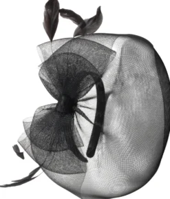 Bijou Brigitte Fascinator - Black Beauty Clearance