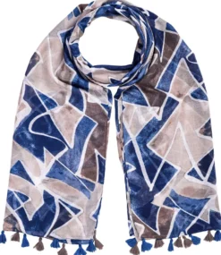 Bijou Brigitte Foulard - Blue Aztec Discount