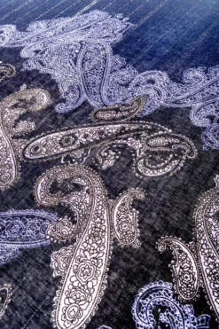 Bijou Brigitte Foulard - Blue Paisley Hot