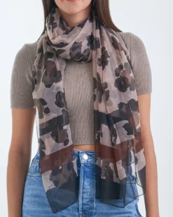Bijou Brigitte Foulard - Brown Print Sale