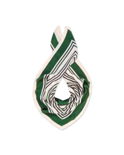 Bijou Brigitte Foulard - Geometric Green Outlet