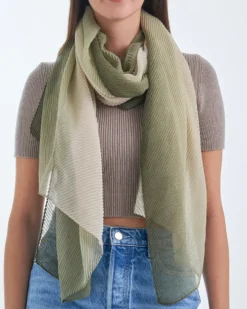 Bijou Brigitte Foulard - Pleated Green Outlet