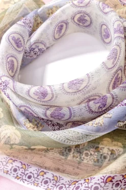 Bijou Brigitte Foulard - Purple Boho Discount