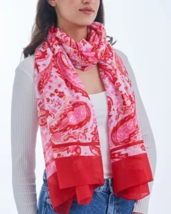 Bijou Brigitte Foulard - Red Paisley Best