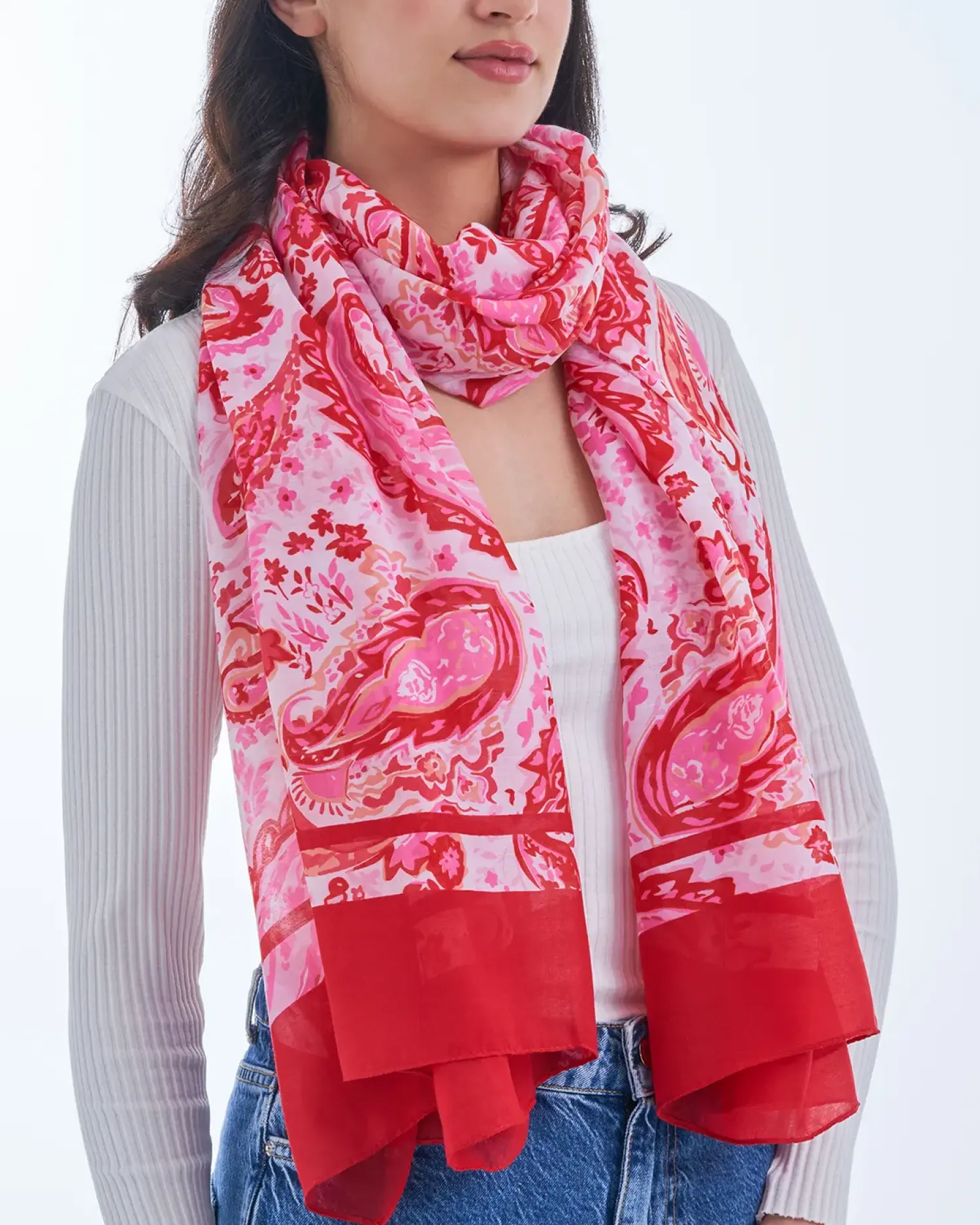 Bijou Brigitte Foulard - Red Paisley Best