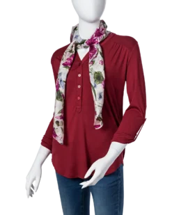 Bijou Brigitte Foulard - Silky Flowers Hot