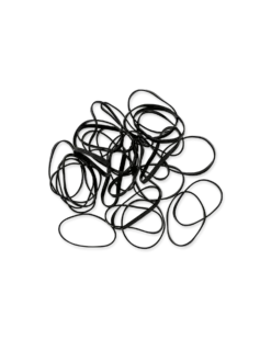 Bijou Brigitte Élastique pour cheveux - Black Rubber Outlet