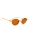 Bijou Brigitte Lunettes de soleil - Beige Oval Outlet