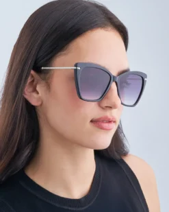 Bijou Brigitte Lunettes de soleil - Sharp Black Clearance