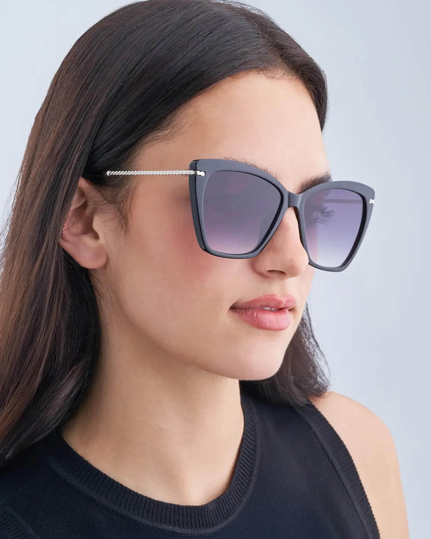 Bijou Brigitte Lunettes de soleil - Sharp Black Clearance