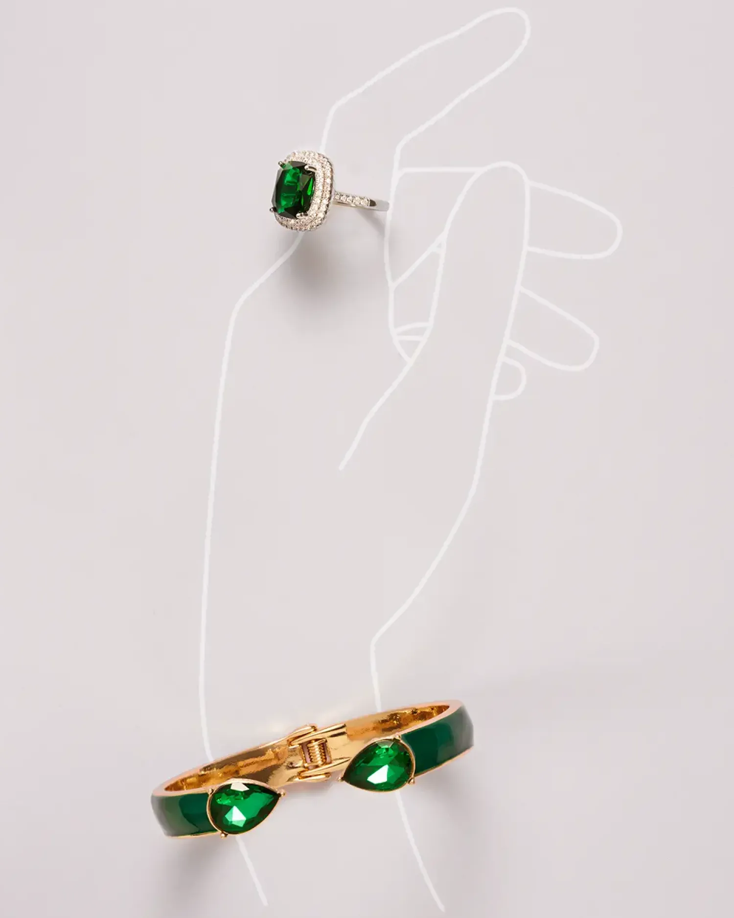 Bijou Brigitte Manchette - Emerald Gleam